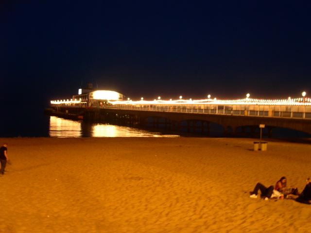 photo - Bouremouth pier by night